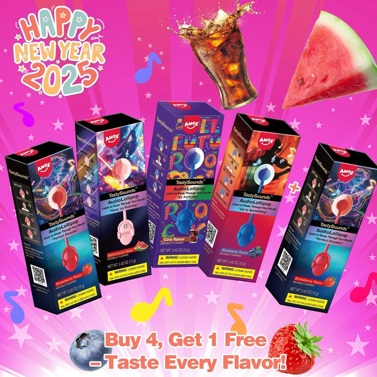 Music Lollipop 4 Flavor-Mix